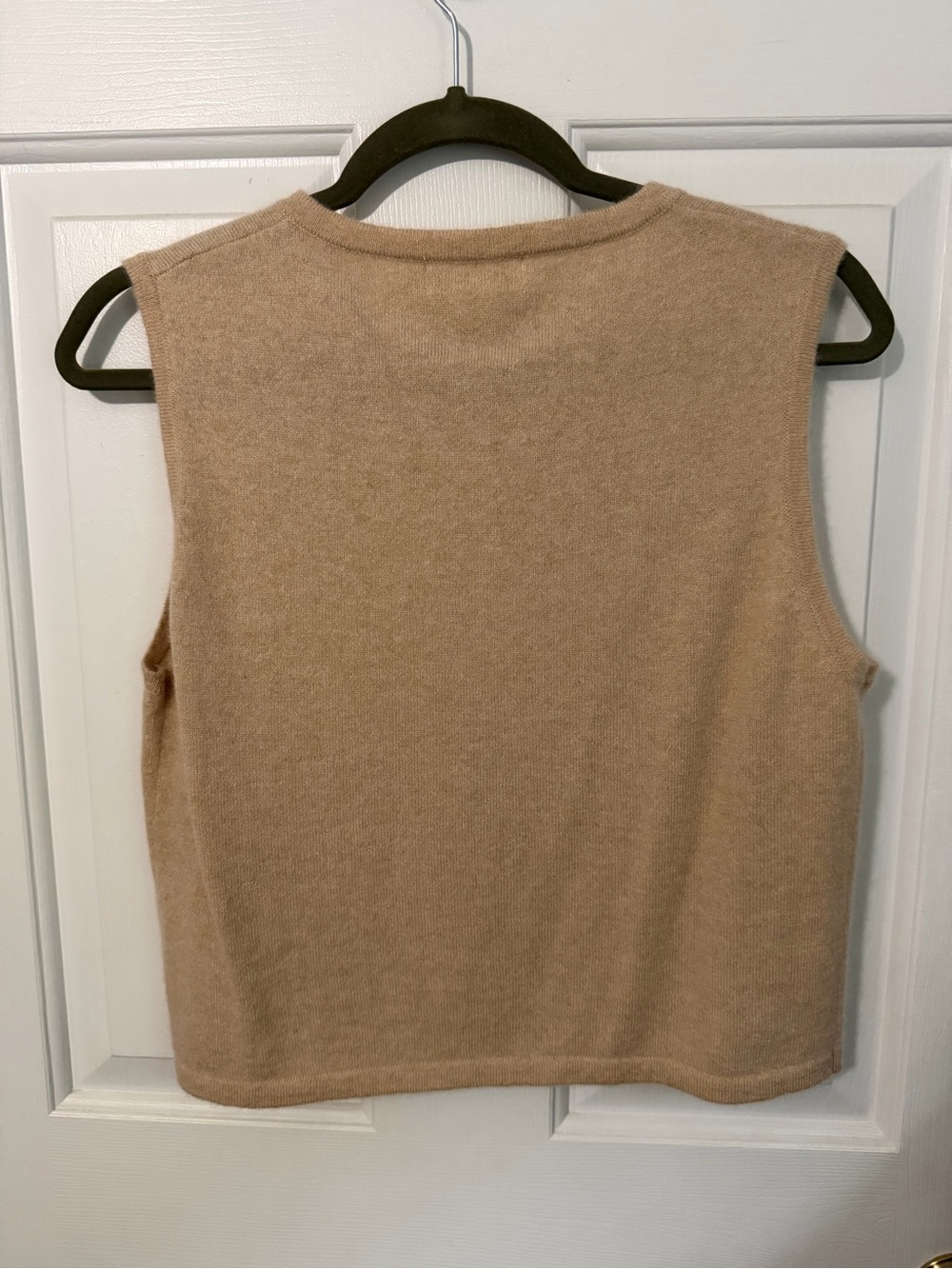 Cashmere Button-Front Knit Tank - Picture 3 of 3